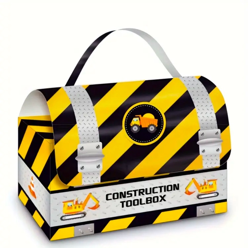 Yellow Construction Theme Favors & Invitations